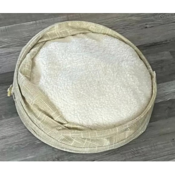 NEW Collapsible PET CAVE Covered Dog / Cat Pet Bed + Pillow 16” Boots & Barkley - Picture 3 of 7